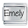 Name Emely Laser Italian Charm