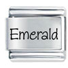 Name  Emerald  Laser Italian Charm