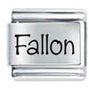 Name Fallon Laser Italian Charm
