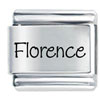 Name Florence Laser Italian Charm