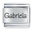 Name Gabriela Laser Italian Charm