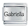 Name Gabriella Laser Italian Charm