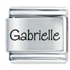 Name Gabrielle Laser Italian Charm