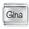 Name Gina Laser Italian Charm