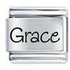 Name Grace Laser Italian Charm