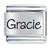 Name Gracie Laser Italian Charm