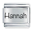 Name Hannah Laser Italian Charm