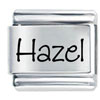 Name Hazel Laser Italian Charm