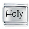 Name Holly Laser Italian Charm