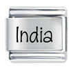 Name India Laser Italian Charm