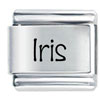 Name Iris Laser Italian Charm
