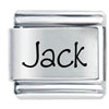Name Jack Laser Italian Charm