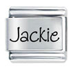 Name Jackie Laser Italian Charm