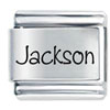 Name Jackson Laser Italian Charm