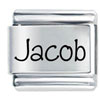Name Jacob Laser Italian Charm