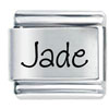 Name Jade Laser Italian Charm