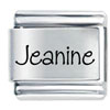 Name Jeanine Laser Italian Charm