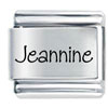 Name Jeannine Laser Italian Charm
