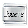 Name Josette Laser Italian Charm