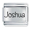 Name Joshua Laser Italian Charm