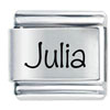 Name Julia Laser Italian Charm