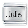 Name Julie Laser Italian Charm