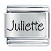Name Juliette Laser Italian Charm