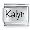 Name Kalyn Laser Italian Charm