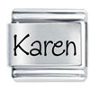 Name Karen Laser Italian Charm