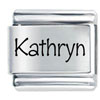 Name Kathryn Laser Italian Charm