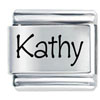 Name Kathy Laser Italian Charm