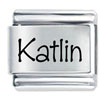 Name Katlin Laser Italian Charm