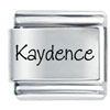 Name Kaydence Laser Italian Charm