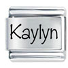 Name Kaylyn Laser Italian Charm
