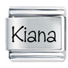 Name Kiana Laser Italian Charm