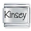 Name Kinsey Laser Italian Charm