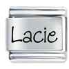 Name Lacie Laser Italian Charm