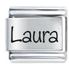 Name Laura Laser Italian Charm