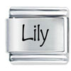 Name Lily Laser Italian Charm