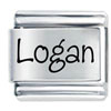 Name Logan Laser Italian Charm
