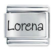 Name Lorena Laser Italian Charm
