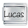 Name Lucas Laser Italian Charm