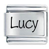 Name Lucy Laser Italian Charm