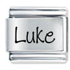 Name Luke Laser Italian Charm