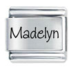 Name Madelyn Laser Italian Charm