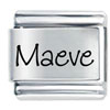 Name Maeve Laser Italian Charm