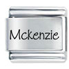Name Mckenzie Laser Italian Charm