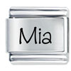 Name Mia Laser Italian Charm