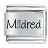 Name Mildred Italian Charms Bracelet Link Laser Italian Charm