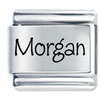 Name Morgan Laser Italian Charm